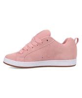 DC SHOES WOMENS COURT GRAFFIK TRAINERS.NEW SUEDE LEATHER PINK SKATE SHOES S25