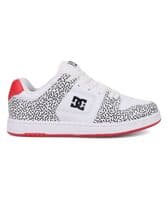DC SHOES WOMENS MANTECA 4 TRAINERS.NEW BOXED LEATHER PINK WHITE SKATE SHOES W25