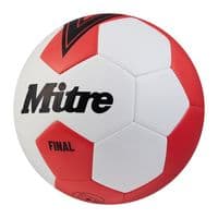MITRE FINAL FOOTBALL.NEW RECREATIONAL GRASS/ASTRO TRAINING BALL.RED/WHITE.SIZE 5