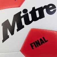 MITRE FINAL FOOTBALL.NEW RECREATIONAL GRASS/ASTRO TRAINING BALL.RED/WHITE.SIZE 5