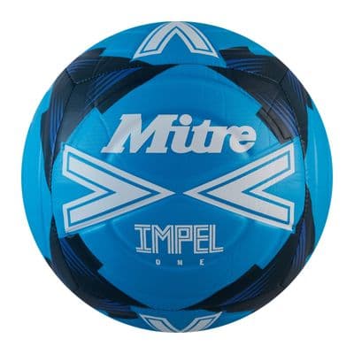 MITRE IMPEL ONE 24 FOOTBALL.NEW 6 PANEL BLUE WHITE GRASS ASTRO TRAINING BALL W25