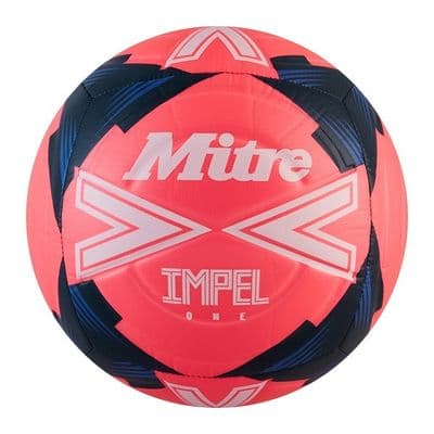 MITRE IMPEL ONE 24 FOOTBALL.NEW 6 PANEL PINK WHITE GRASS ASTRO TRAINING BALL W25
