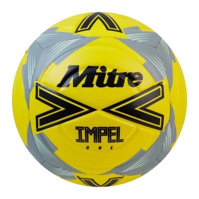 MITRE IMPEL ONE FOOTBALL.PREMIUM 6 PANEL YELLOW GRASS/ASTRO TRAINING BALL.SIZE 5