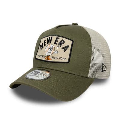NEW ERA BUFFALO NY TRUCKER CAP.9FORTY SUMMER PATCH ADJUSTABLE BASEBALL HAT S26