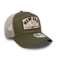NEW ERA BUFFALO NY TRUCKER CAP.9FORTY SUMMER PATCH ADJUSTABLE BASEBALL HAT S26