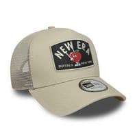 NEW ERA BUFFALO NY TRUCKER CAP.9FORTY SUMMER PATCH SNAPBACK BASEBALL HAT S26