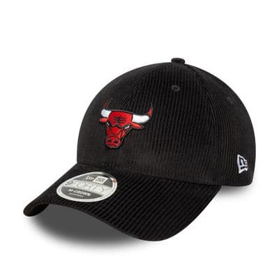 NEW ERA CHICAGO BULLS BASEBALL CAP.9FORTY M CROWN BLACK CORD SNAPBACK HAT W25