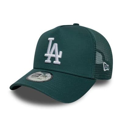 NEW ERA LA DODGERS BASEBALL CAP.9FORTY A FRAME DARK GREEN MLB SNAPBACK HAT S26