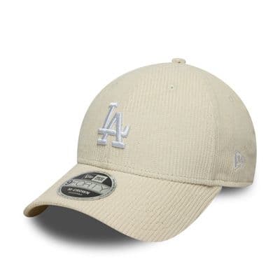 NEW ERA LA DODGERS BASEBALL CAP.9FORTY M CROWN CREAM CORD SNAPBACK MLB HAT W25