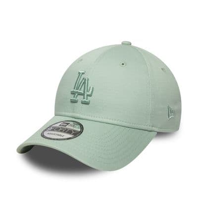 NEW ERA LA DODGERS BASEBALL CAP.9FORTY MIDI LOGO PASTEL GREEN STRAPBACK HAT W25