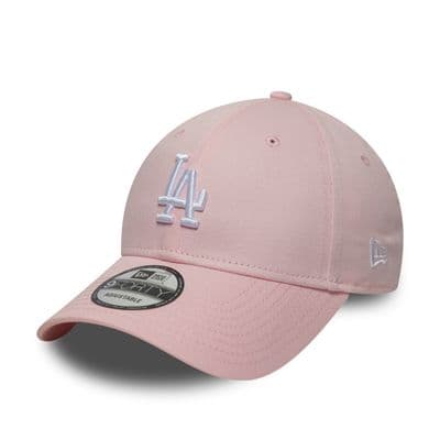 NEW ERA LA DODGERS BASEBALL CAP.9FORTY MIDI LOGO PASTEL PINK STRAPBACK HAT W25
