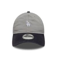 NEW ERA LA DODGERS BASEBALL CAP.9TWENTY LOS ANGELES GREY WASHED CONTRAST HAT W26