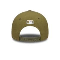 NEW ERA LA DODGERS LINEN BASEBALL CAP.9FORTY M CROWN GREEN SNAPBACK HAT S26