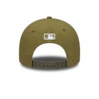 NEW ERA LA DODGERS LINEN BASEBALL CAP.9FORTY M CROWN GREEN SNAPBACK HAT S26