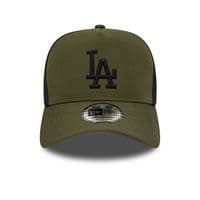 NEW ERA LA DODGERS TRUCKER CAP.9FORTY SPORT GREEN BLACK A FRAME BASEBALL HAT W26