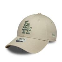 NEW ERA LA DODGERS WOMENS BASEBALL CAP.9FORTY MLB BEIGE LEAGUE ESSENTIAL HAT W26