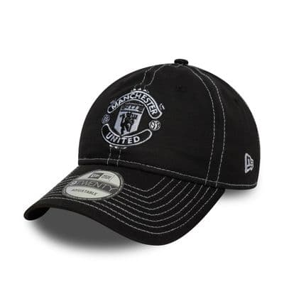 NEW ERA MANCHESTER UNITED FC BASEBALL CAP.9TWENTY MAN U BLACK FOOTBALL HAT W25