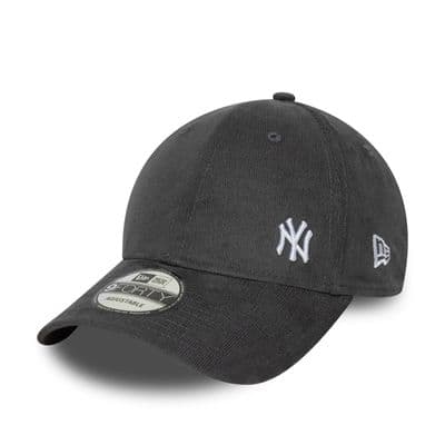NEW ERA NEW YORK YANKEES BASEBALL CAP.9FORTY CORD FLAWLESS GREY MLB HAT W25