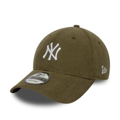 NEW ERA NEW YORK YANKEES BASEBALL CAP.9FORTY GREEN SOFT CORD STRAPBACK HAT W26