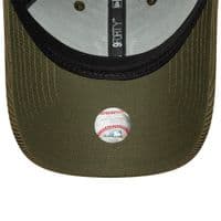 NEW ERA NEW YORK YANKEES BASEBALL CAP.9FORTY GREEN SOFT CORD STRAPBACK HAT W26