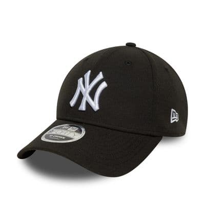 NEW ERA NEW YORK YANKEES BASEBALL CAP.9FORTY M CROWN BLACK STRAPBACK MLB HAT W25