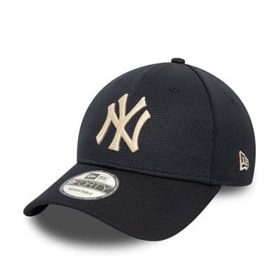 NEW ERA NEW YORK YANKEES BASEBALL CAP.9FORTY PIVOT KNIT NAVY TEXTURED HAT W24