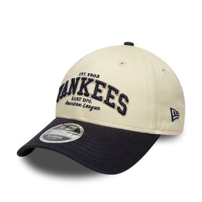 NEW ERA NEW YORK YANKEES BASEBALL CAP.9FORTY WORDMARK M CROWN STRAPBACK HAT S26