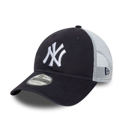 NEW ERA NEW YORK YANKEES BASEBALL CAP.MLB 9TWENTY WASHED NAVY ADJUSTABLE HAT S25