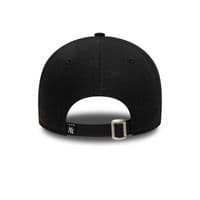 NEW ERA NEW YORK YANKEES ICON BASEBALL CAP.9FORTY MLB BLACK ADJUSTABLE HAT S26