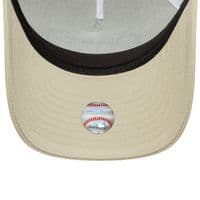 NEW ERA NEW YORK YANKEES TRUCKER CAP.9FORTY M CROWN PATCH CREAM BASEBALL HAT W26