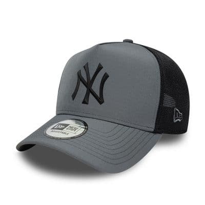 NEW ERA NEW YORK YANKEES TRUCKER CAP.9FORTY SPORT  GREY A FRAME BASEBALL HAT W26