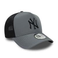 NEW ERA NEW YORK YANKEES TRUCKER CAP.9FORTY SPORT  GREY A FRAME BASEBALL HAT W26