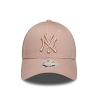 NEW ERA NEW YORK YANKEES WOMENS BASEBALL CAP.9FORTY PASTEL PINK LEAGUE HAT W26
