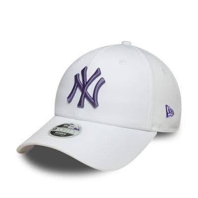 NEW ERA NEW YORK YANKEES WOMENS BASEBALL CAP.9FORTY WHITE LEAGUE ESSENT HAT W26