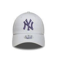 NEW ERA NEW YORK YANKEES WOMENS BASEBALL CAP.9FORTY WHITE LEAGUE ESSENT HAT W26