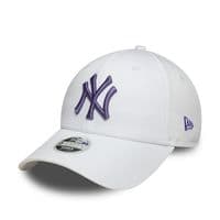 NEW ERA NEW YORK YANKEES WOMENS BASEBALL CAP.9FORTY WHITE LEAGUE ESSENT HAT W26