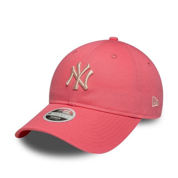 NEW ERA NEW YORK YANKEES WOMENS BASEBALL CAP.9TWENTY PINK LEAGUE ESSENT HAT W26