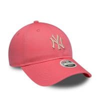 NEW ERA NEW YORK YANKEES WOMENS BASEBALL CAP.9TWENTY PINK LEAGUE ESSENT HAT W26