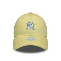 NEW ERA NEW YORK YANKEES WOMENS BASEBALL CAP.9TWENTY YELLOW LEAGUE ESSEN HAT W26
