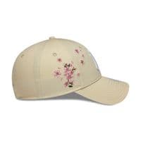 NEW ERA NEW YORK YANKEES WOMENS FLORAL BASEBALL CAP.9FORTY IVORY STONE HAT W26