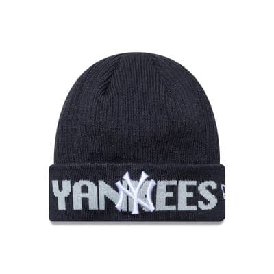 NEW ERA NEW YORK YANKEES WOOLLY HAT.MLB CUFF KNITTED NAVY BASEBALL BEANIE W25