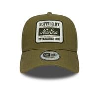 NEW ERA PATCH BUFFALO NEW YORK LINEN BASEBALL CAP.9FORTY ECROWN SNAPBACK HAT S26