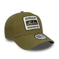 NEW ERA PATCH BUFFALO NEW YORK LINEN BASEBALL CAP.9FORTY ECROWN SNAPBACK HAT S26