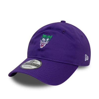 NEW ERA THE JOKER FACE BASEBALL CAP.9TWENTY PURPLE FOLIE A DEUX MOVIE HAT W24