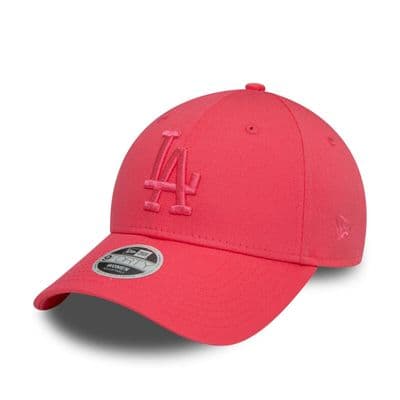 NEW ERA WOMENS 9FORTY LA DODGERS BASEBALL CAP.PINK MLB LEAGUE ESSENTIAL HAT S24