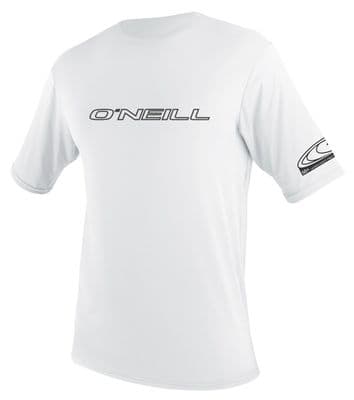 O'NEILL MENS RASH VEST T SHIRT.SKINS WHITE UPF50+ SUN PROTECTION GUARD TOP S26
