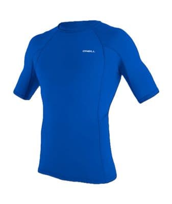 O'NEILL MENS RASH VEST TOP.NEW SKINS BLUE UPF50 SUN PROTECTION GUARD T SHIRT.W26