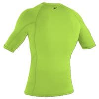 O'NEILL MENS RASH VEST TOP.NEW SKINS LIME UPF50 SUN PROTECTION GUARD T SHIRT.W26