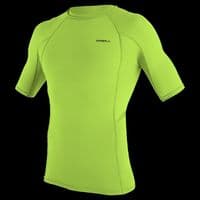 O'NEILL MENS RASH VEST TOP.NEW SKINS LIME UPF50 SUN PROTECTION GUARD T SHIRT.W26