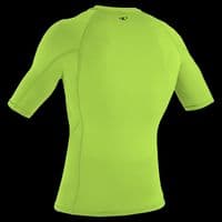 O'NEILL MENS RASH VEST TOP.NEW SKINS LIME UPF50 SUN PROTECTION GUARD T SHIRT.W26